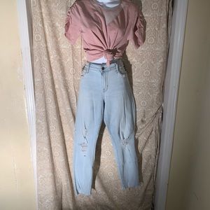 Women rockstar skinny jeans.